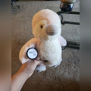 debi lilly design pink penguin plush